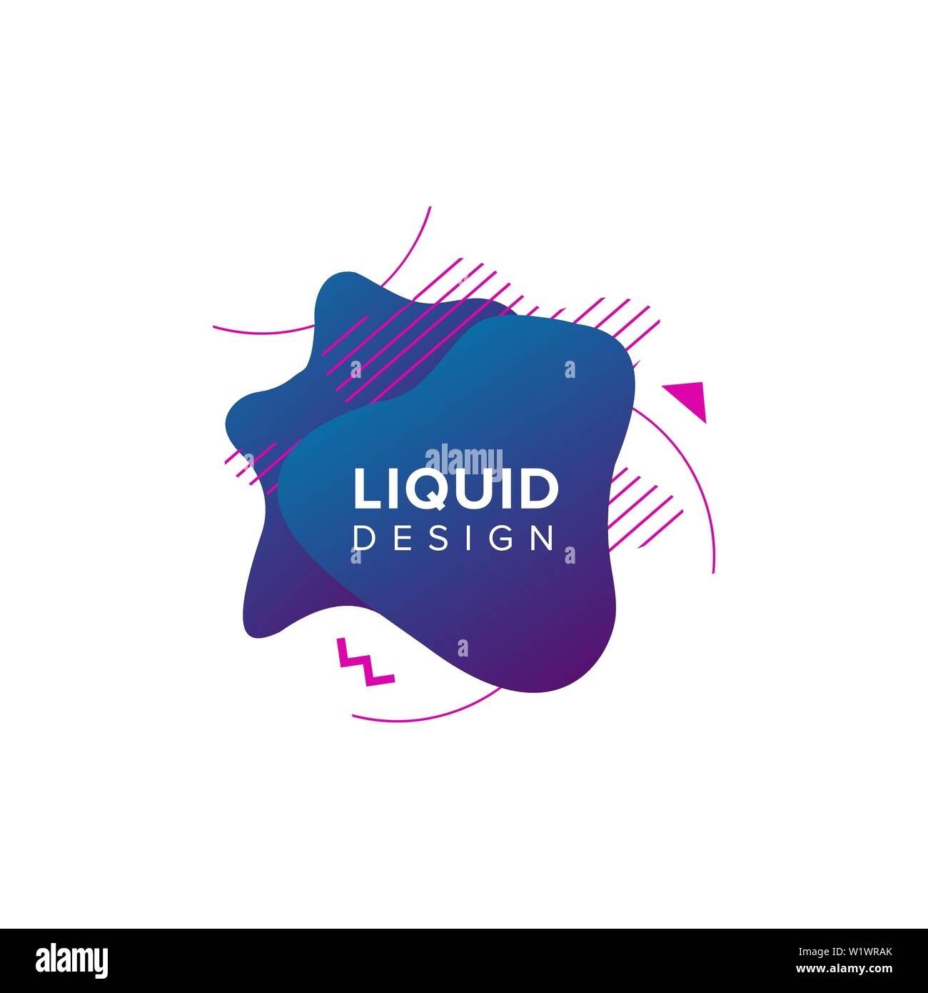 Abstrait, forme liquide Couleur Couleur de fond dégradé fluide se chevauchent. Creative Design Couleur néon vecteur Illustration de Vecteur