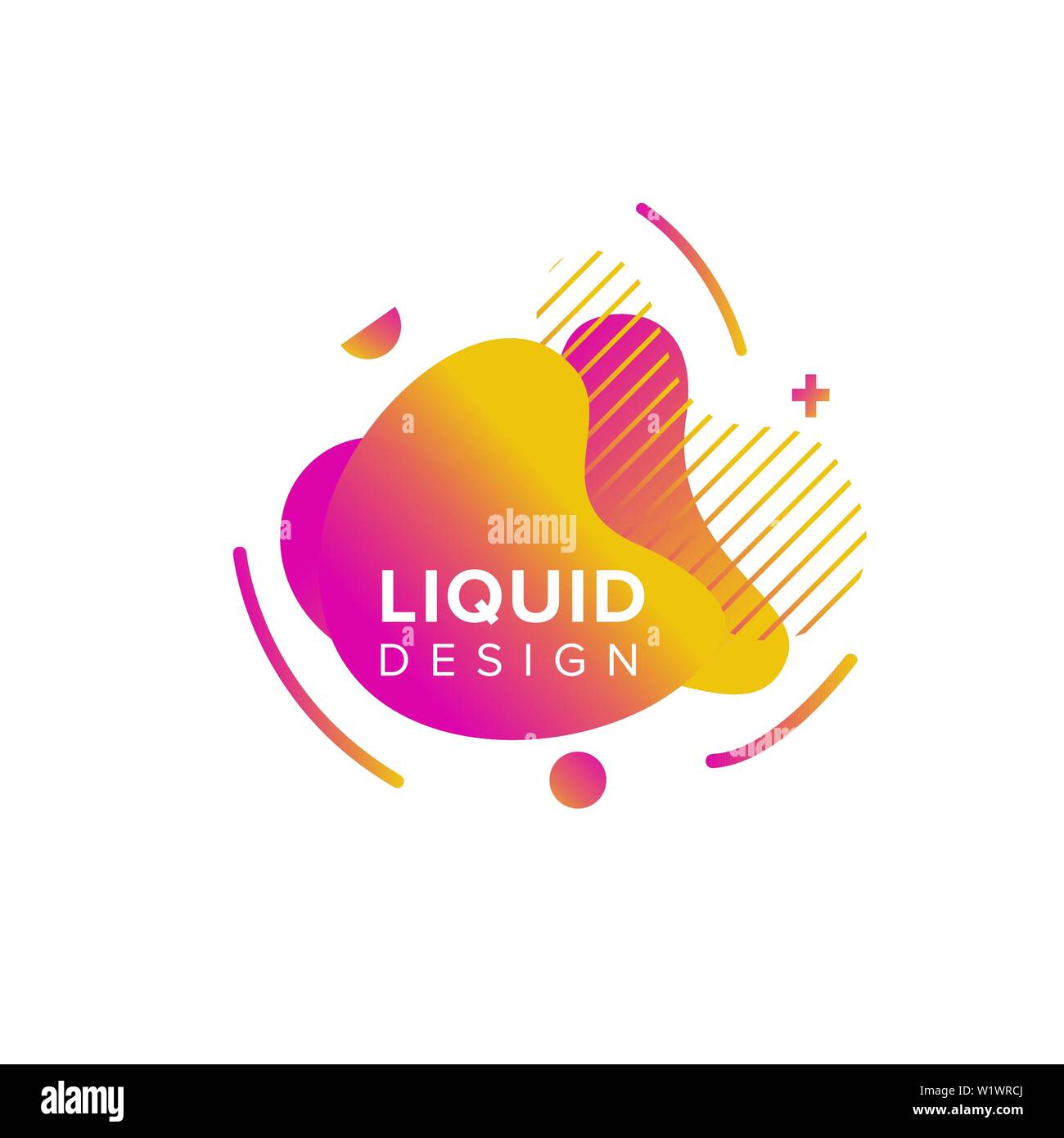 Abstrait, forme liquide Couleur Couleur de fond dégradé fluide se chevauchent. Creative Design Couleur néon vecteur Illustration de Vecteur