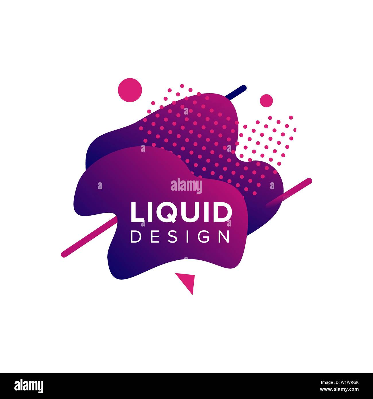 Abstrait, forme liquide Couleur Couleur de fond dégradé fluide se chevauchent. Creative Design Couleur néon vecteur Illustration de Vecteur