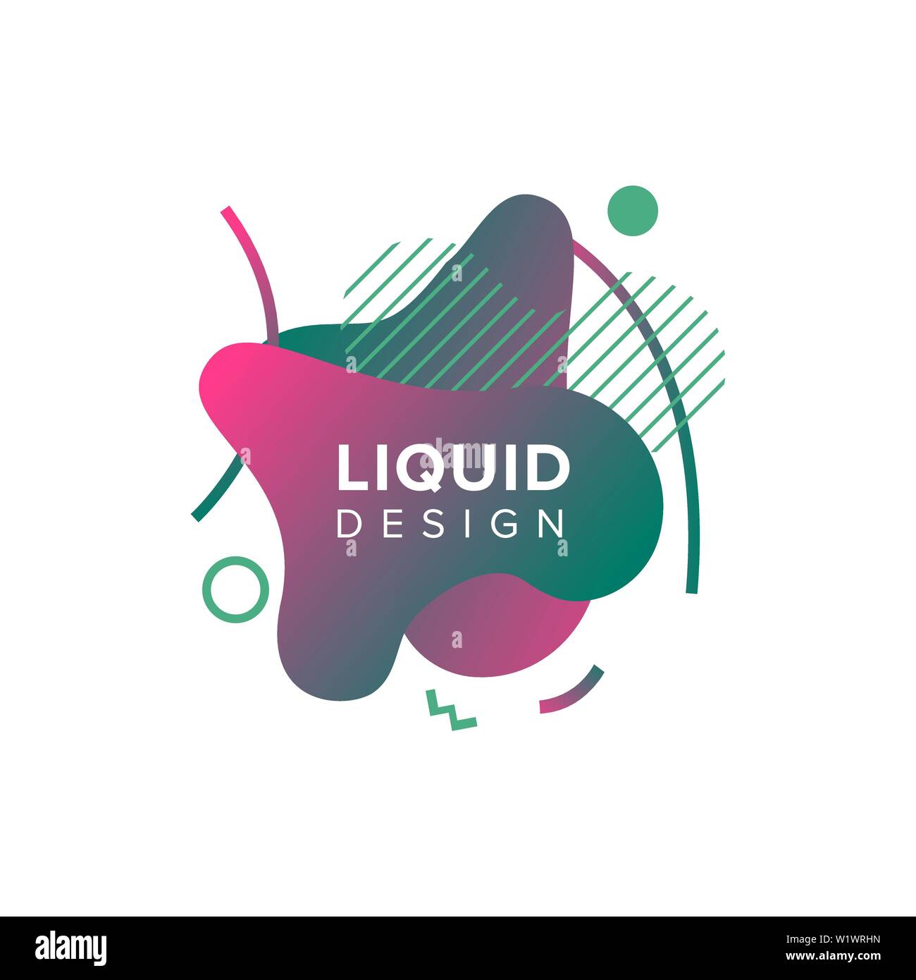 Abstrait, forme liquide Couleur Couleur de fond dégradé fluide se chevauchent. Creative Design Couleur néon vecteur Illustration de Vecteur