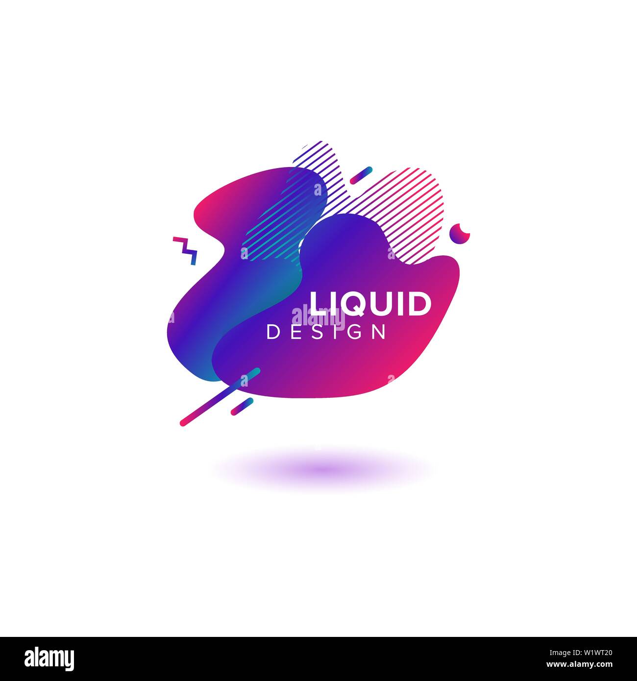 Abstrait, forme liquide Couleur Couleur de fond dégradé fluide se chevauchent. Creative Design Couleur néon vecteur Illustration de Vecteur