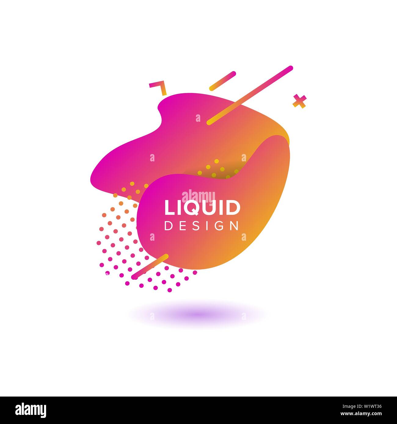 Abstrait, forme liquide Couleur Couleur de fond dégradé fluide se chevauchent. Creative Design Couleur néon vecteur Illustration de Vecteur