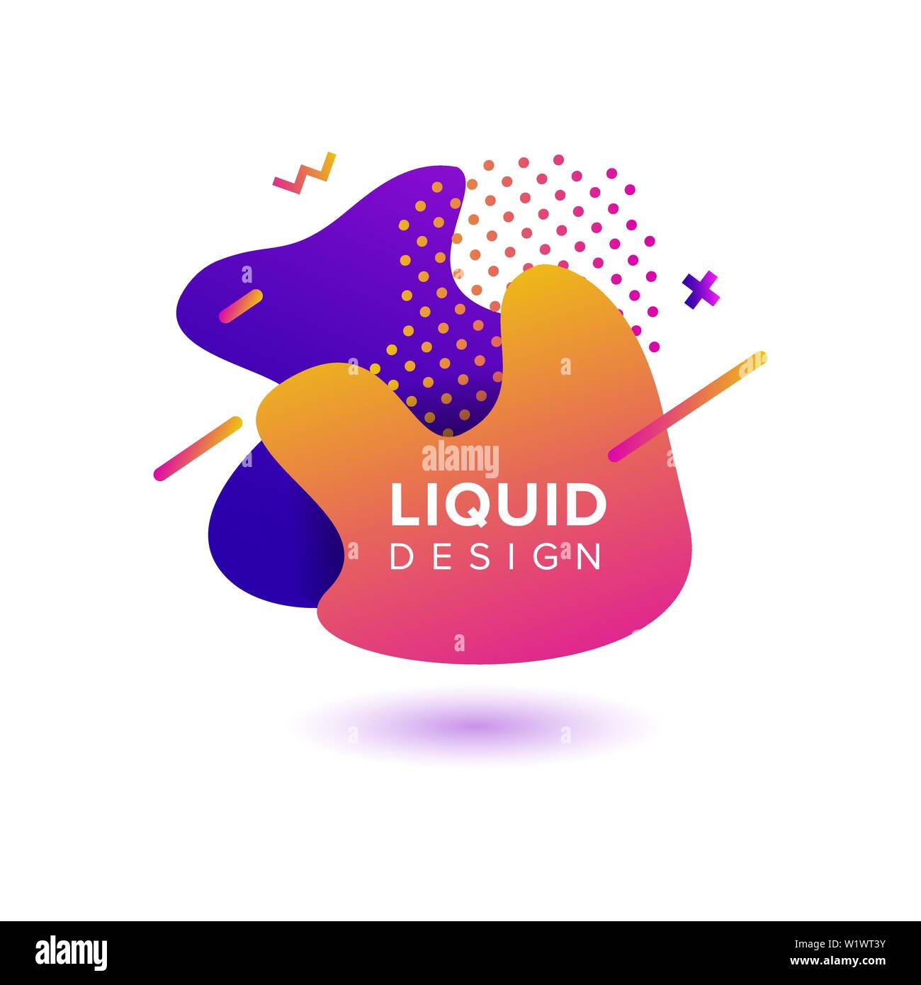 Abstrait, forme liquide Couleur Couleur de fond dégradé fluide se chevauchent. Creative Design Couleur néon vecteur Illustration de Vecteur