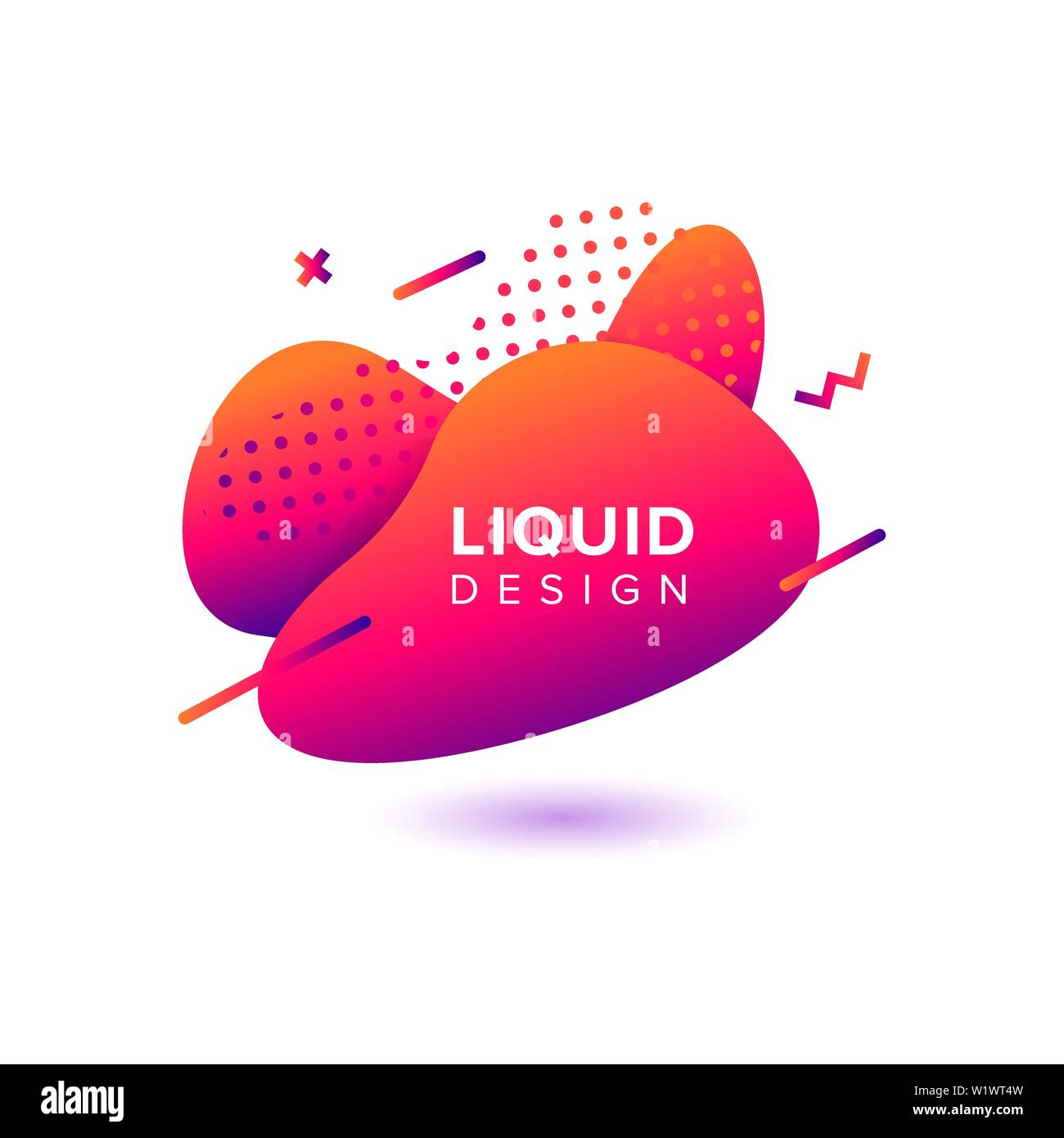 Abstrait, forme liquide Couleur Couleur de fond dégradé fluide se chevauchent. Creative Design Couleur néon vecteur Illustration de Vecteur