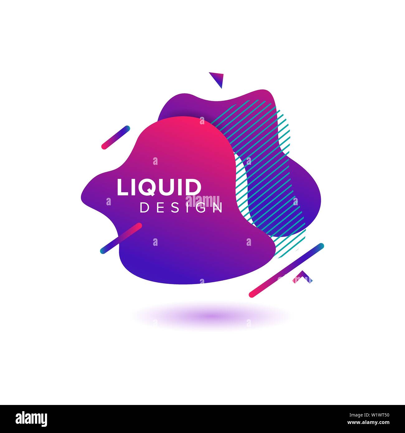 Abstrait, forme liquide Couleur Couleur de fond dégradé fluide se chevauchent. Creative Design Couleur néon vecteur Illustration de Vecteur