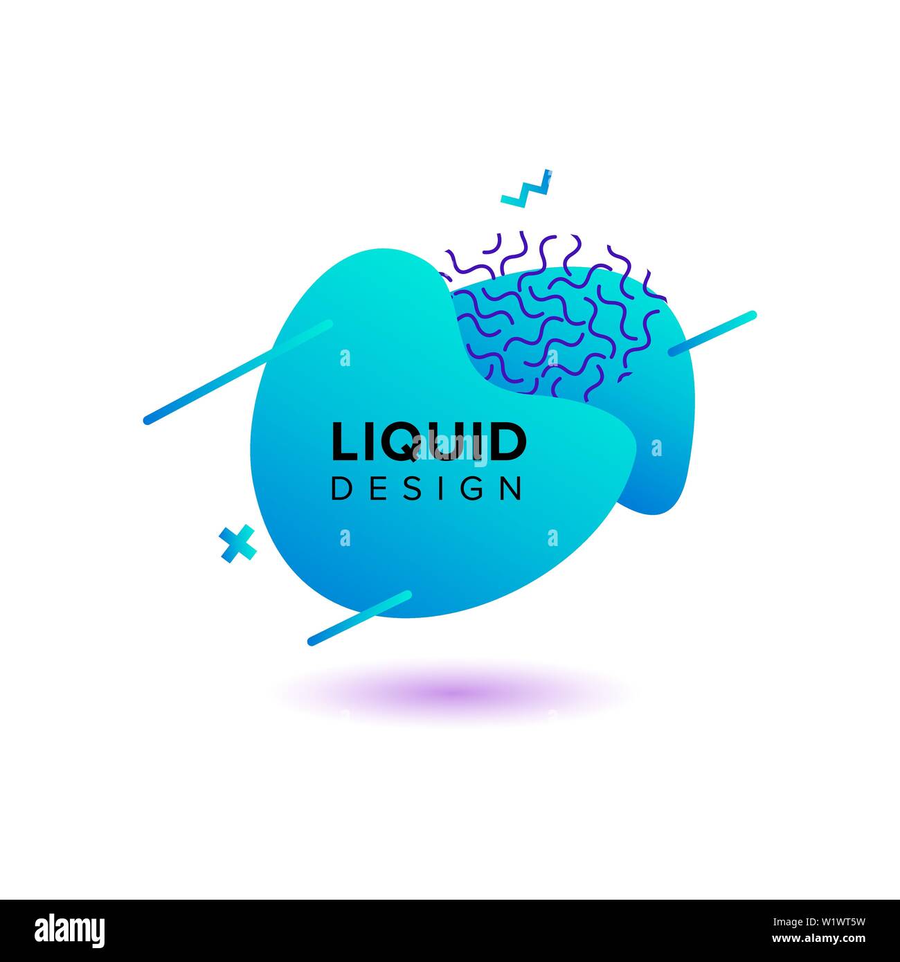 Abstrait, forme liquide Couleur Couleur de fond dégradé fluide se chevauchent. Creative Design Couleur néon vecteur Illustration de Vecteur