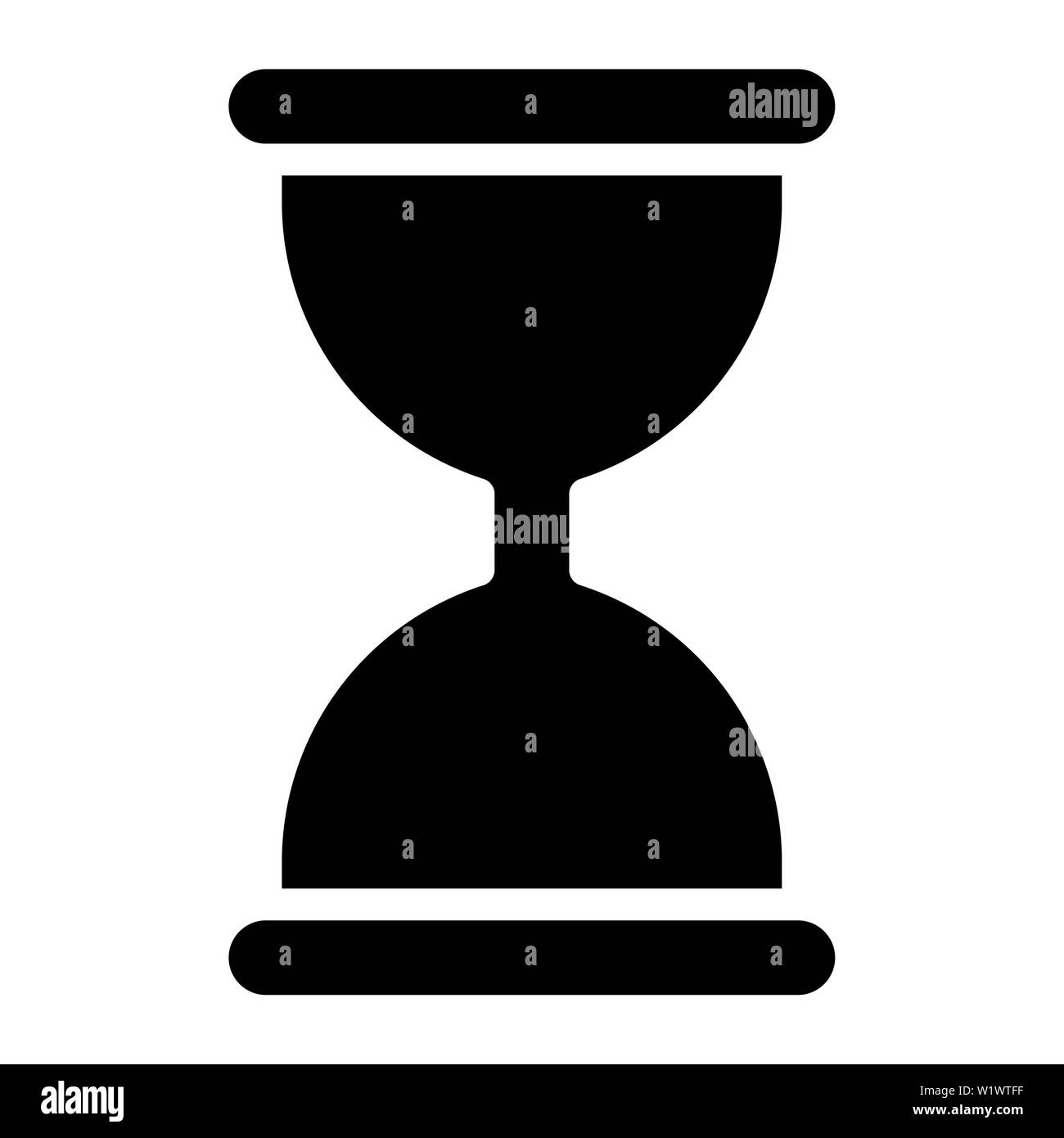 Icône en forme de sablier, Vector Illustration,Couleur de l'interface utilisateur contours Banque D'Images