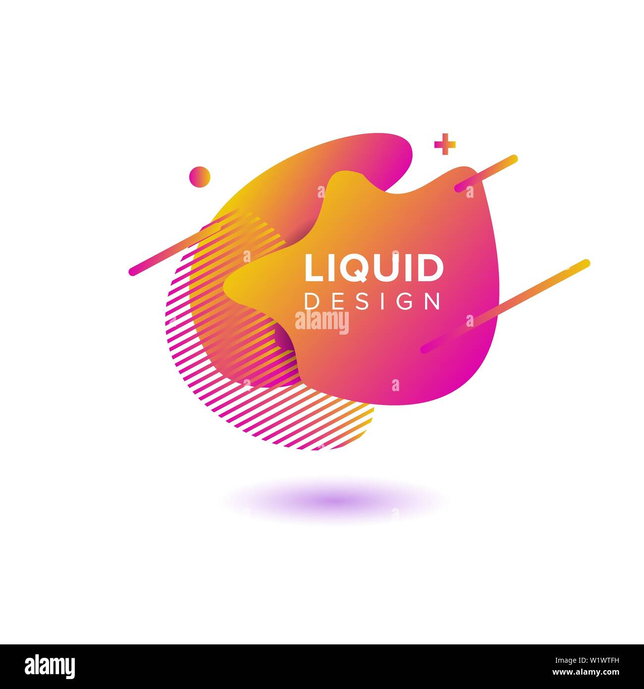 Abstrait, forme liquide Couleur Couleur de fond dégradé fluide se chevauchent. Creative Design Couleur néon vecteur Illustration de Vecteur