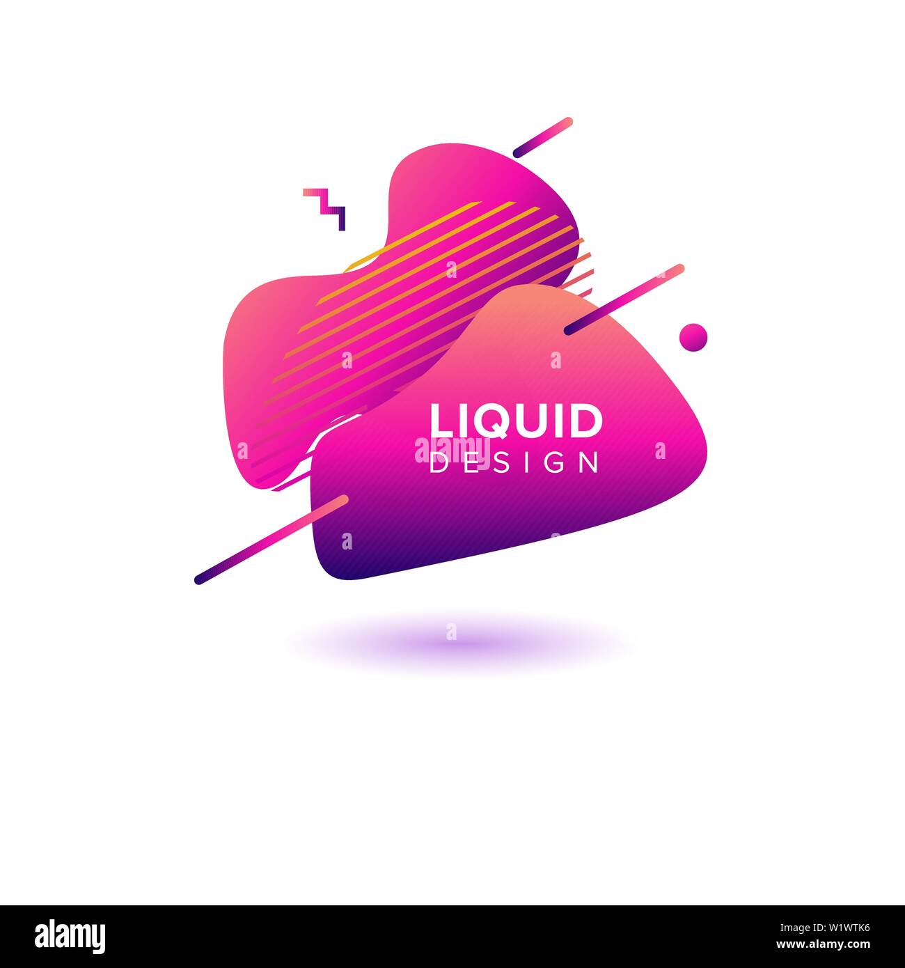 Abstrait, forme liquide Couleur Couleur de fond dégradé fluide se chevauchent. Creative Design Couleur néon vecteur Illustration de Vecteur