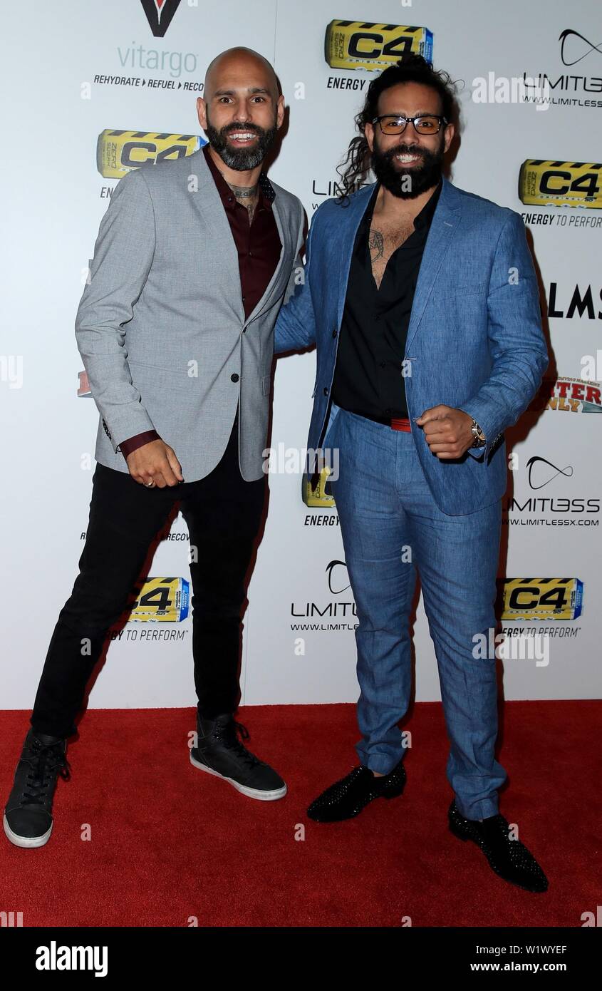 Las Vegas, NV, USA. 3 juillet, 2019. Patrick Ryan, Adrian Patrick aux arrivées pour 11e seulement de combattants MMA Monde Awards, grand bal au Palms Casino Resort, Las Vegas, NV, le 3 juillet 2019. Credit : MORA/Everett Collection/Alamy Live News Banque D'Images