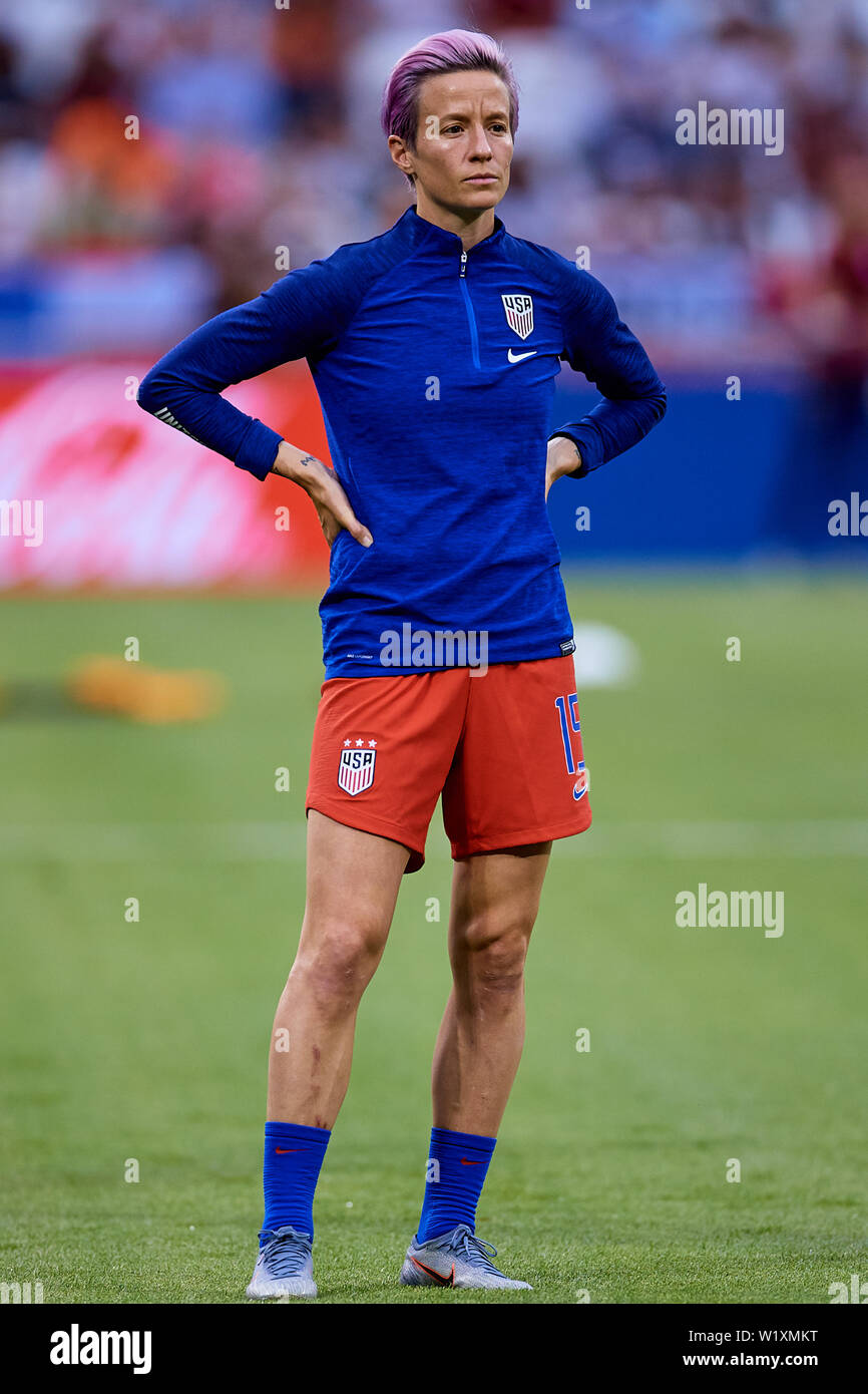 Lyon France 02 Juillet Megan Rapinoe Des Usa Cherche Sur Avant La 2019 Coupe Du Monde