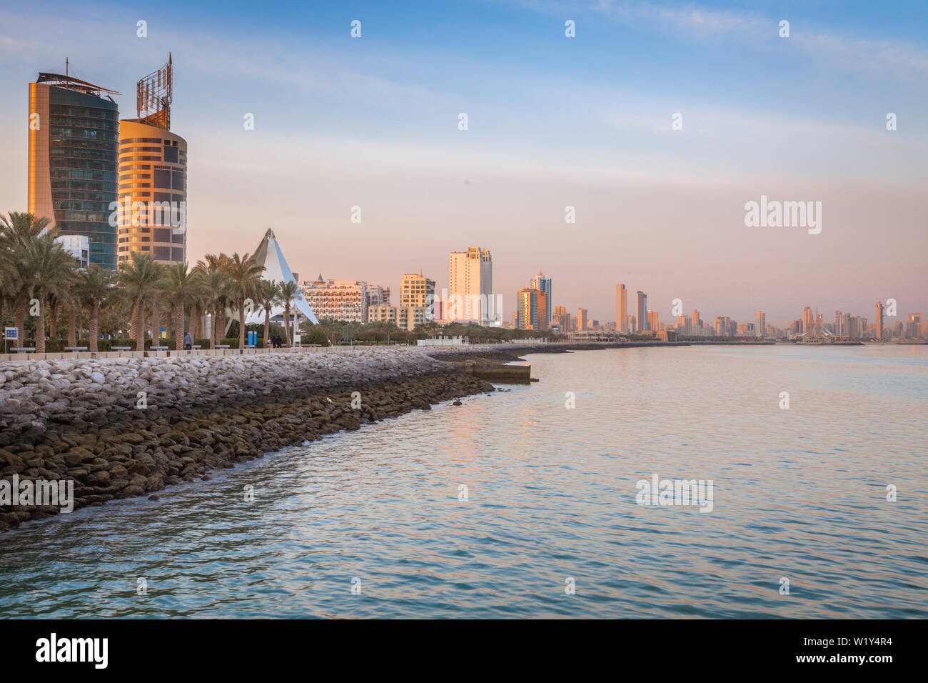 L'architecture de la ville de Koweït. La ville de Koweït, Koweït. Banque D'Images