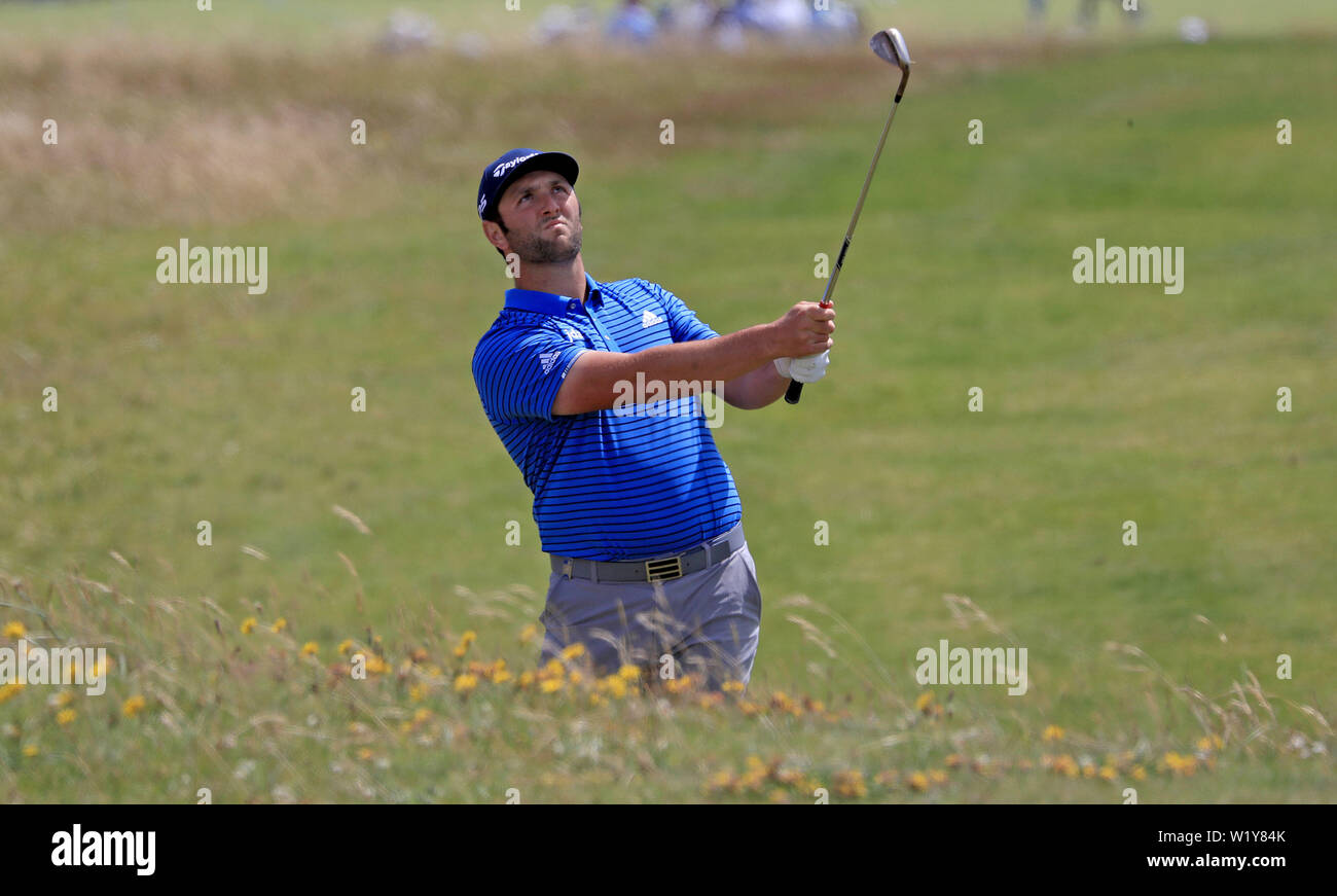 L'Espagne au cours de la première journée de Rahm Jon du Dubai Duty Free 2019 Irish Open à Lahinch Golf Club. Banque D'Images