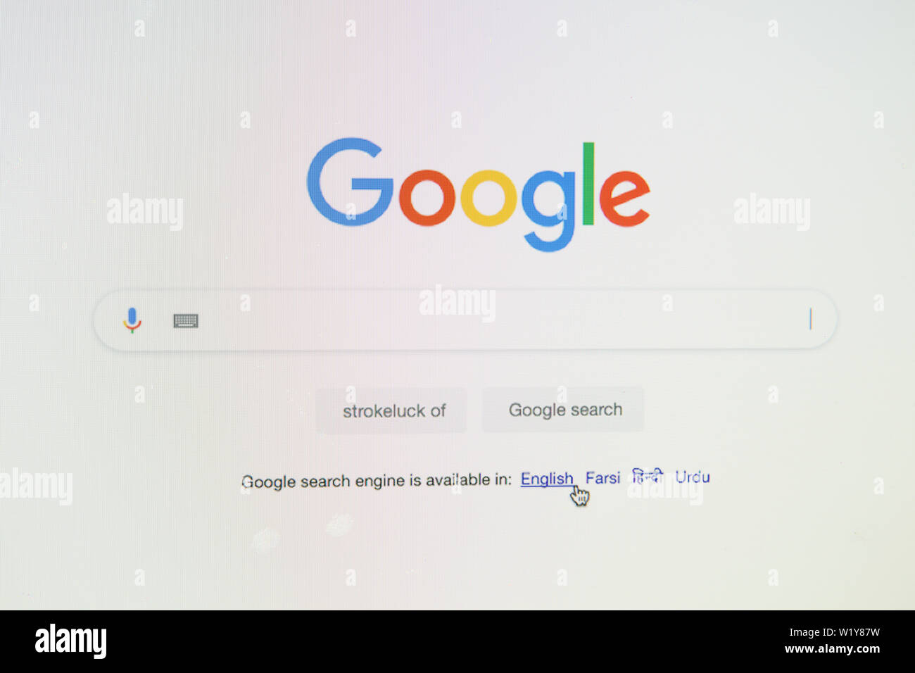 Google recherche Banque D'Images
