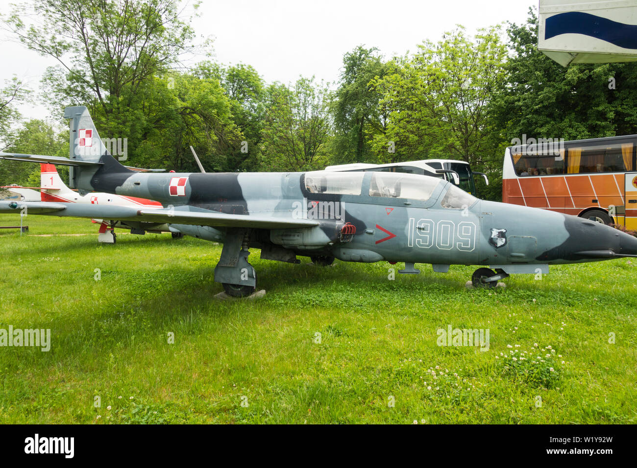 PZL-Mielec TS-11 200Bis R Iskra, avion au Musée de l'aviation de Cracovie, Cracovie, Pologne, Europe. Banque D'Images