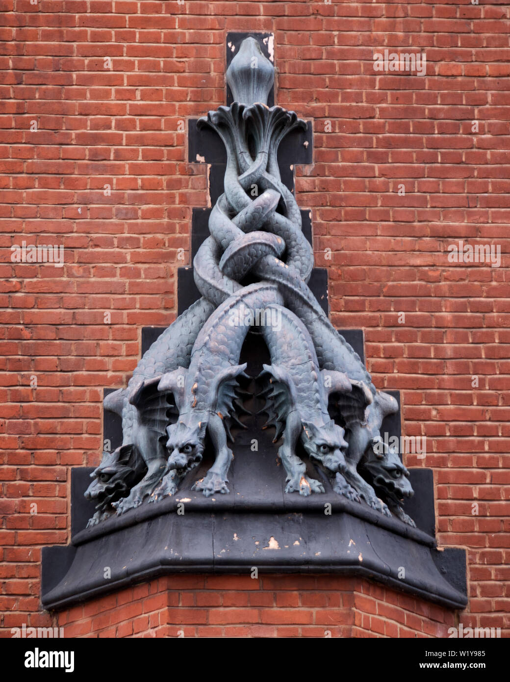 Sculpture de multi-mythique créature dirigée à Kensington, London Banque D'Images