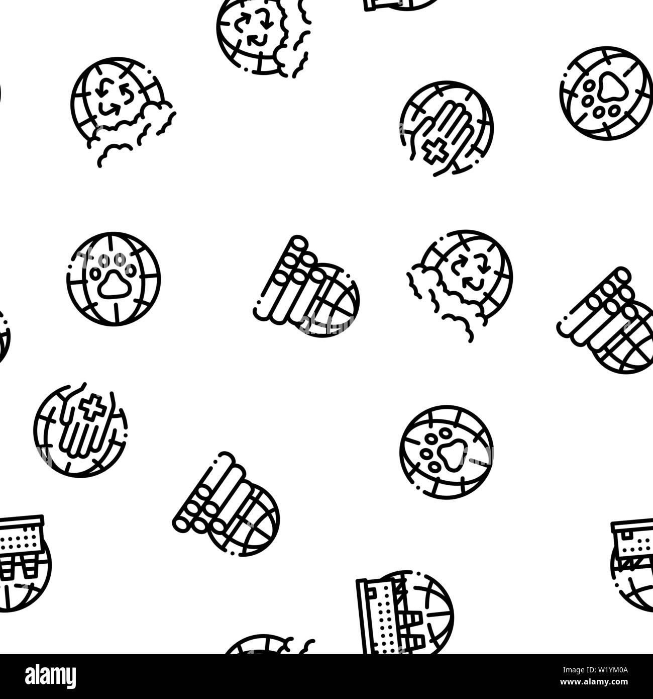 Problèmes de l'environnement Modèle transparent vecteur Illustration de Vecteur