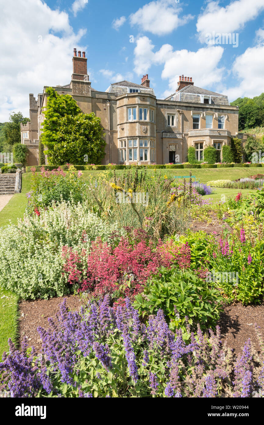 Titsey Place House and gardens, campagne Park près de Oxted à Surrey, UK, sur une journée ensoleillée Banque D'Images