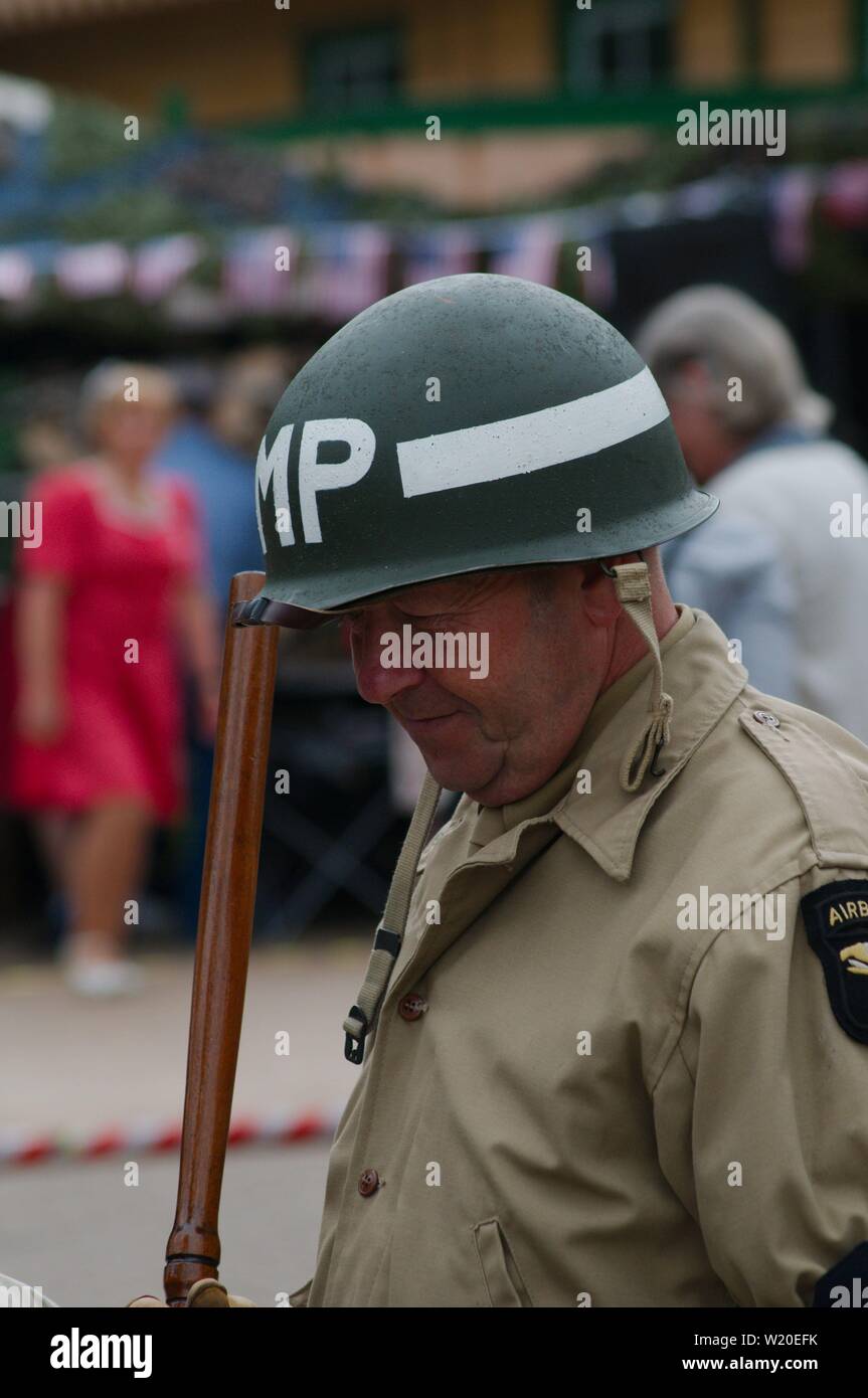 Les images prises à la ligne de cresson au cours de la 'guerre à la ligne' événement dans le Hampshire. Banque D'Images