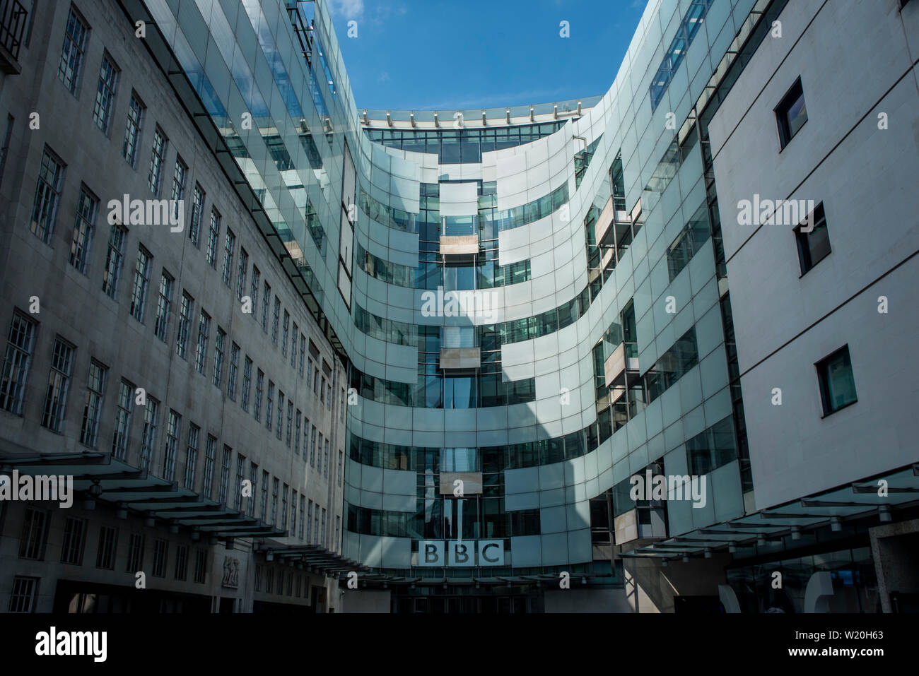 Le nouveau Centre de Télévision de la BBC à la suite d'un passage de White City en 2013. Banque D'Images