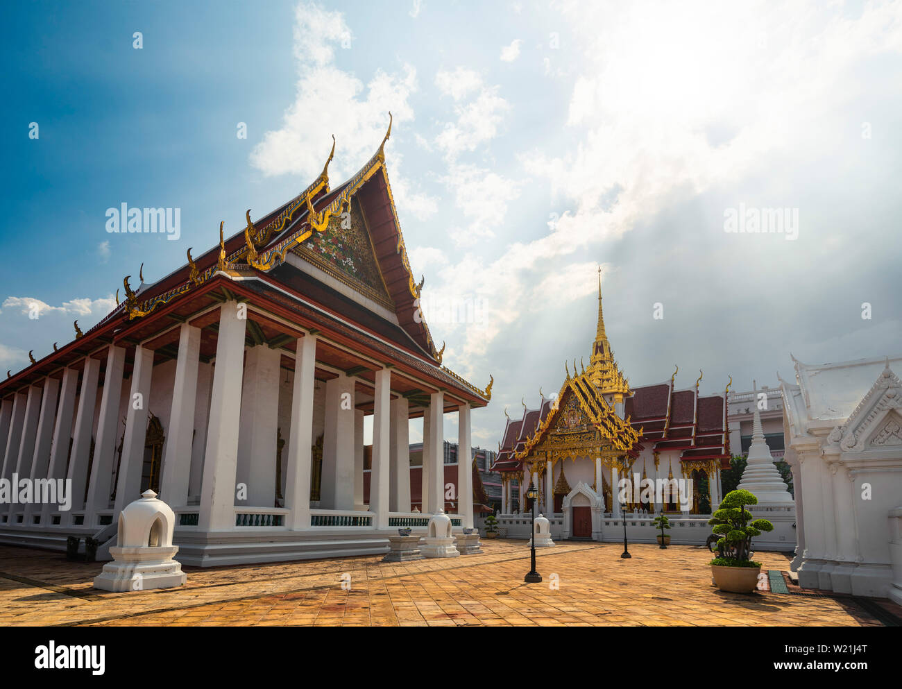 Devarajkunchorn temple dans la ville de Bangkok (Thaïlande). Banque D'Images