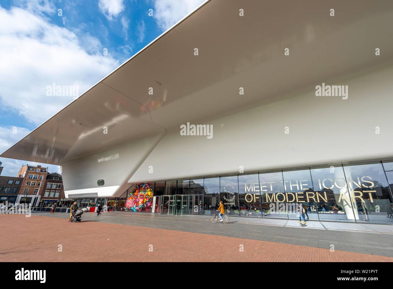 Le Stedelijk Museum, Amsterdam, Musée d'Art Moderne et de Design International, Amsterdam, Hollande du Nord, Pays-Bas Banque D'Images