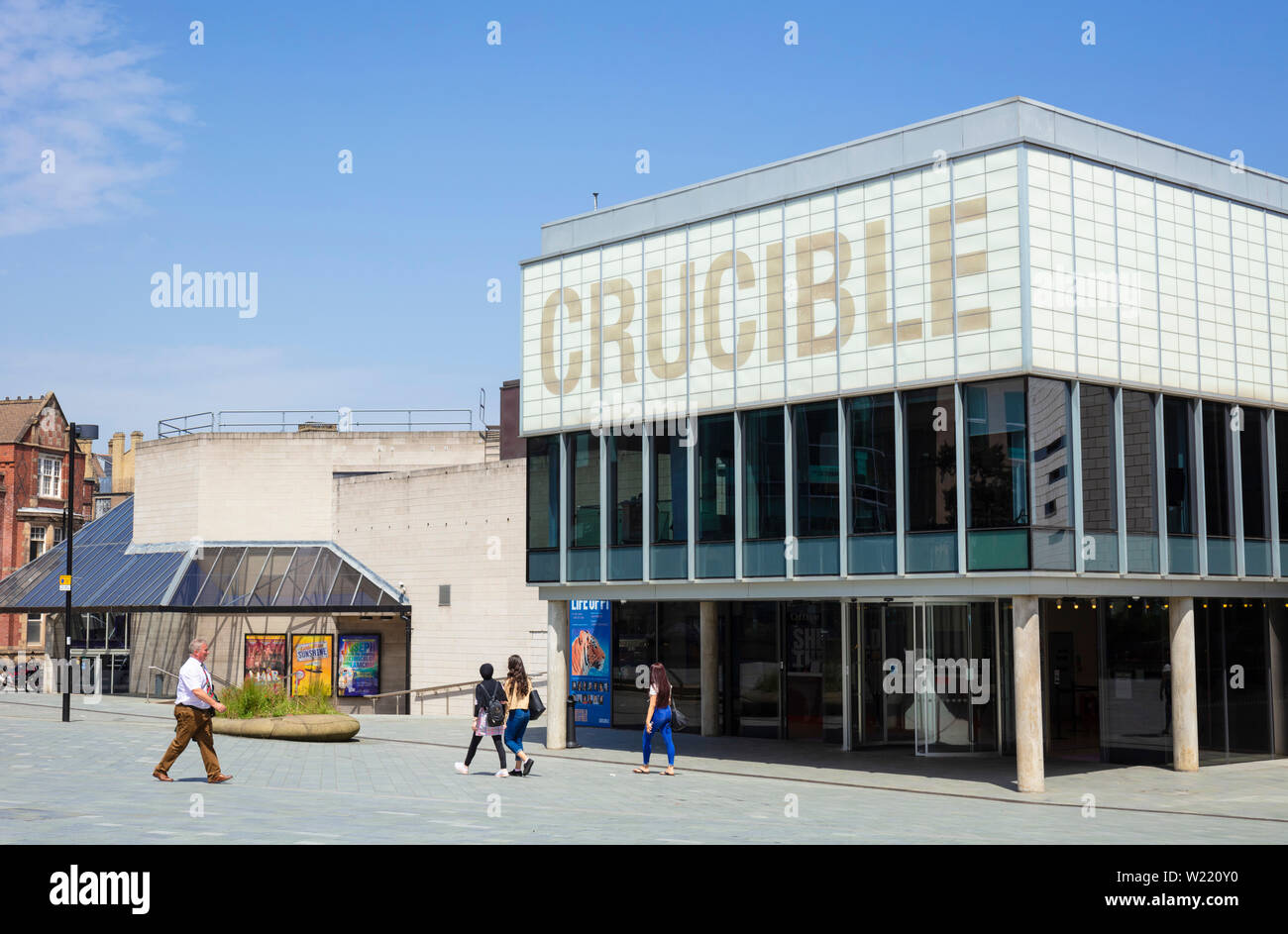 Théâtre crucible Sheffield Sheffield South Yorkshire Angleterre uk go Europe Banque D'Images
