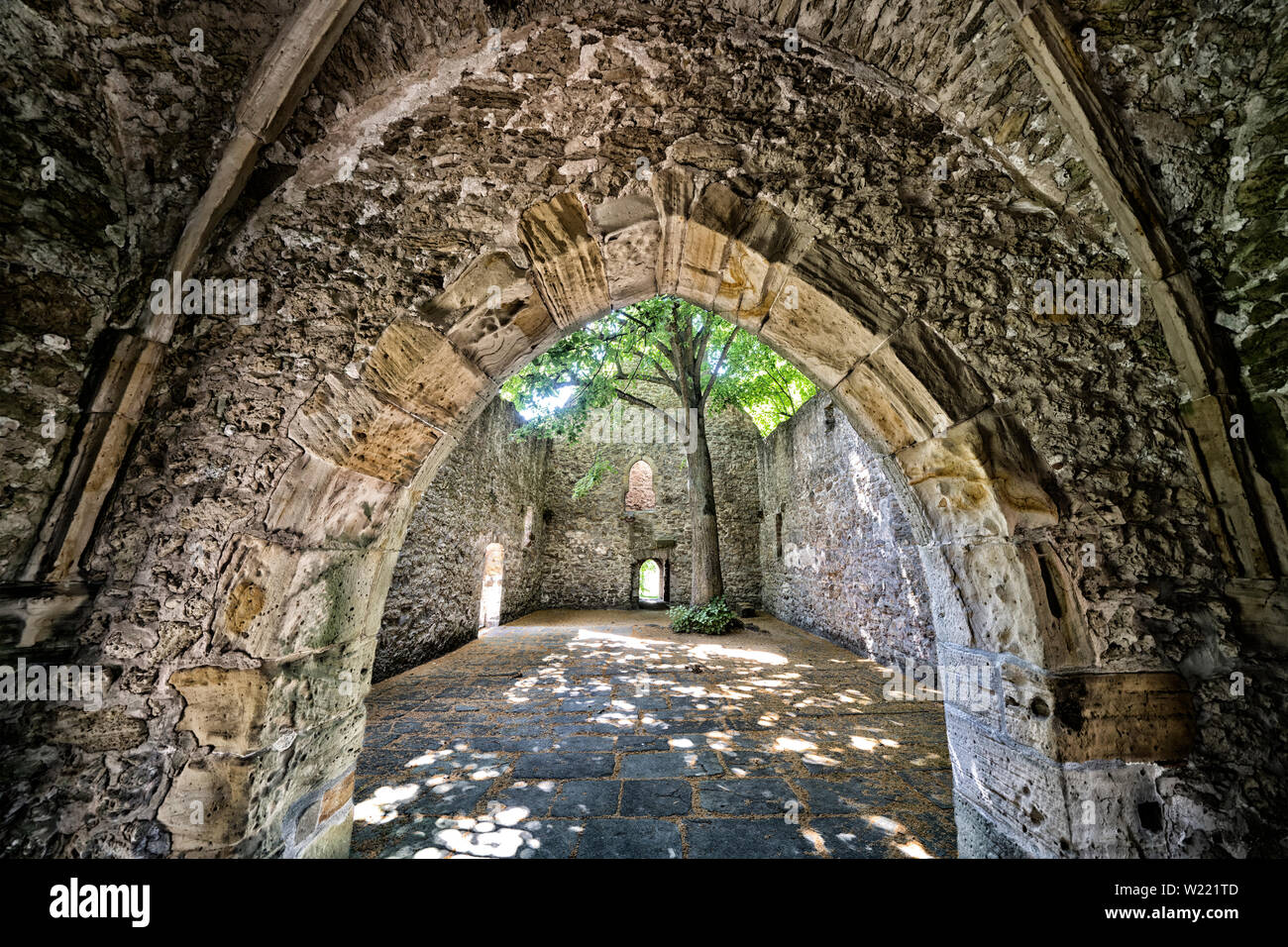 Ancienne église paroissiale protestante de Abterode, Werra-Meissner district, Hesse, Germany, Europe Banque D'Images