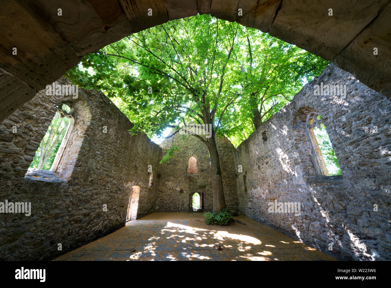 Ancienne église paroissiale protestante de Abterode, Werra-Meissner district, Hesse, Germany, Europe Banque D'Images