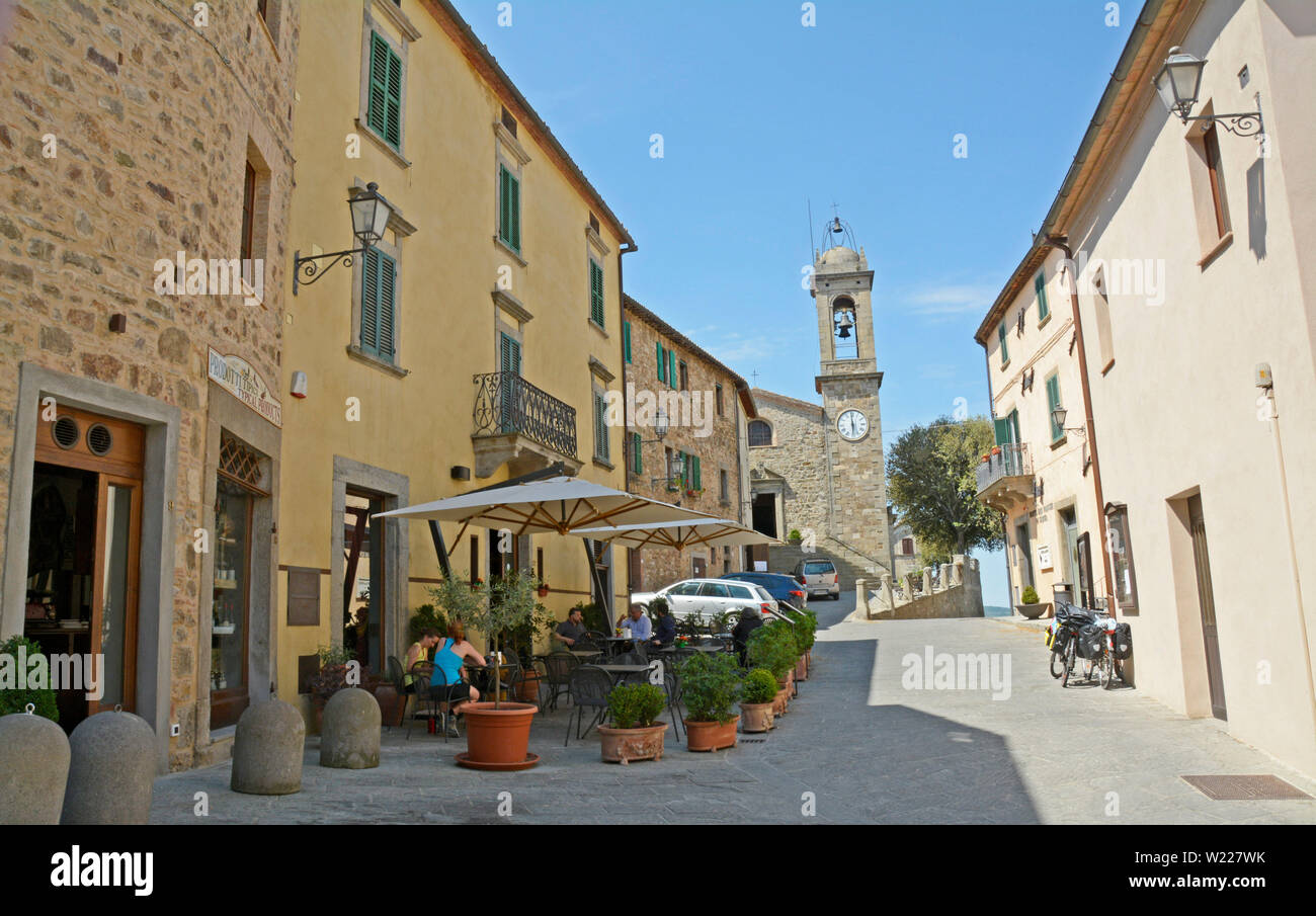 Petite ville de Livourne, Toscane, Italie Banque D'Images