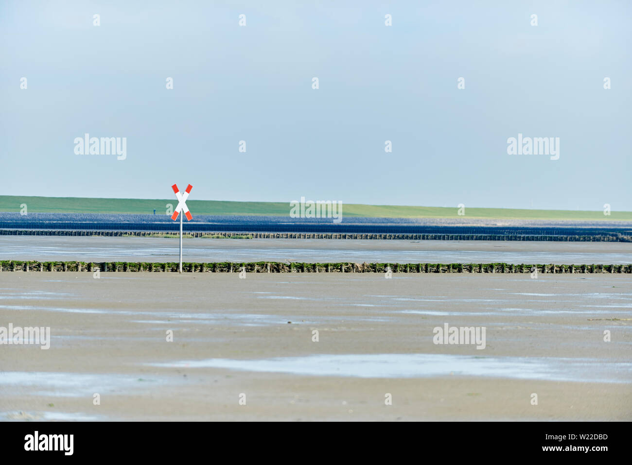 Wattenmeer bei Büsum Banque D'Images