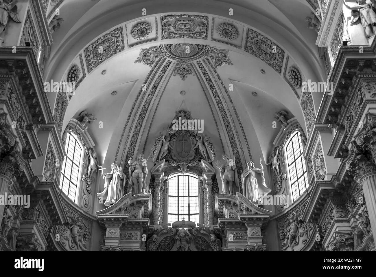 Munich, Bavière, Allemagne - le 18 mai 2019. L'Theatine Église Saint Cajetan a été construit de 1663 à 1690 comme un geste de grâce pour la naissance de la lo Banque D'Images