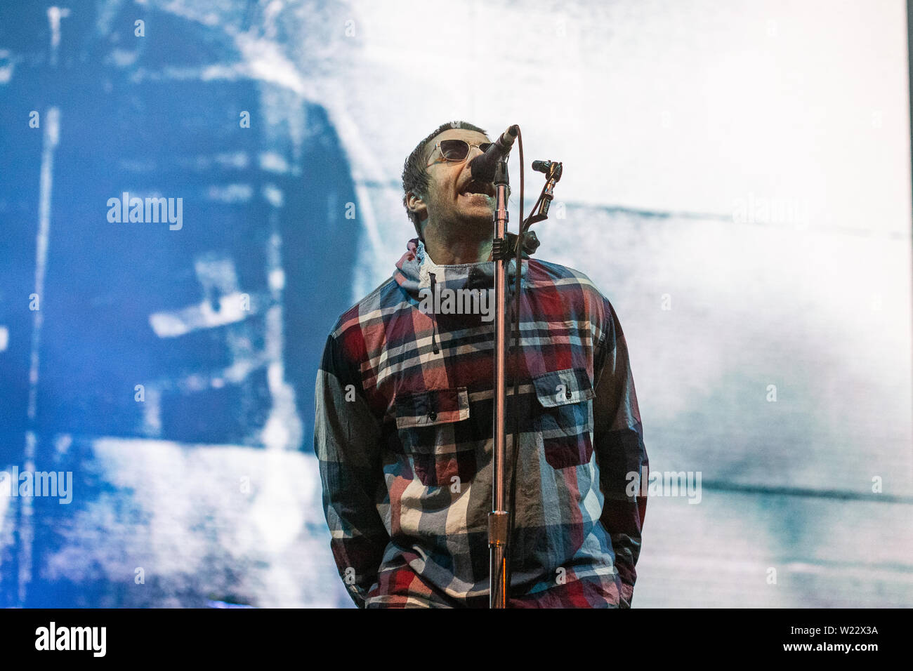 Barolo, Italie 4 juillet 2019 Liam Gallagher live au Festival 2019 Collisioni © Roberto Finizio / Alamy Banque D'Images