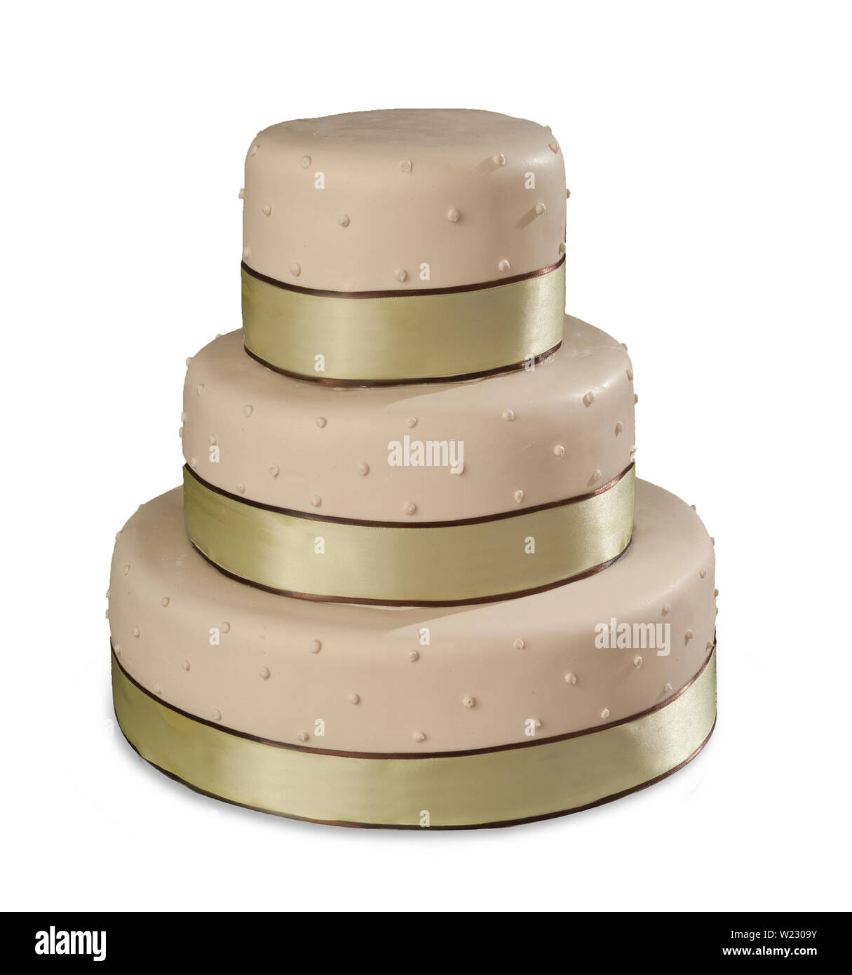 Tiered dot gâteau de mariage Banque D'Images