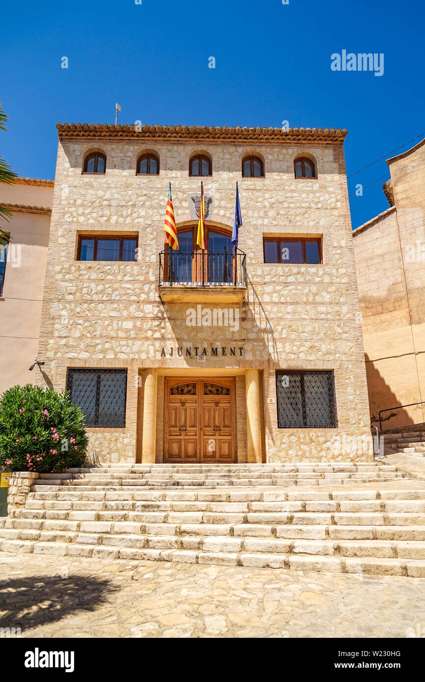 Benidorm, Espagne - 12 juin 2019 : Finestrat Municipalité building à Finestrat, Costa Blanca, Espagne Banque D'Images