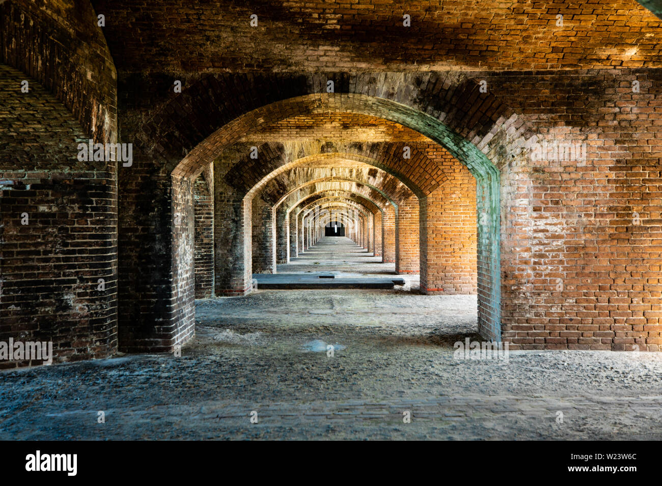 Le parc national sec de Tortugas. La Floride. Fort Jefferson. USA. Banque D'Images