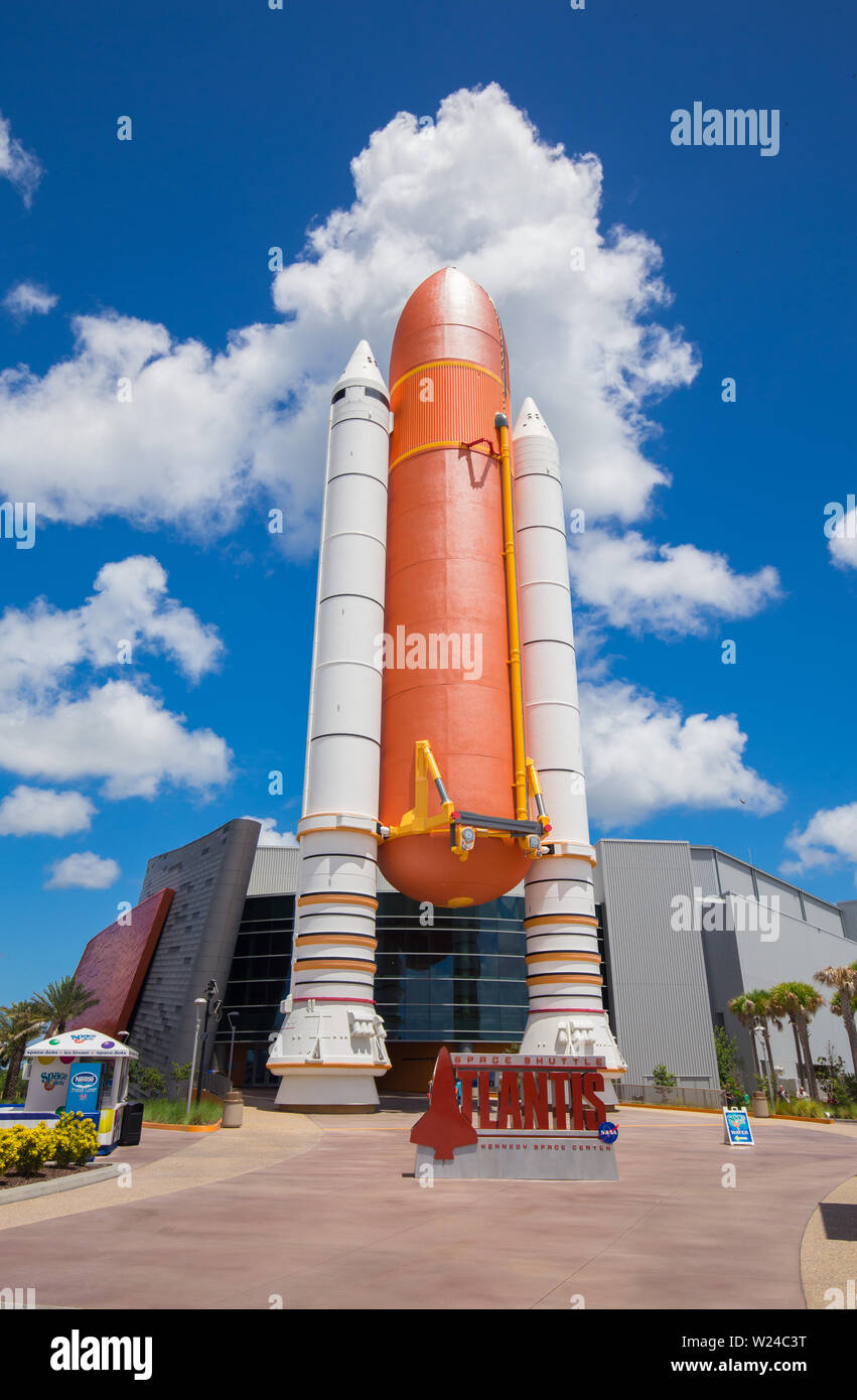 Centre spatial Kennedy. Cape Canaveral. Atlantis V. Banque D'Images
