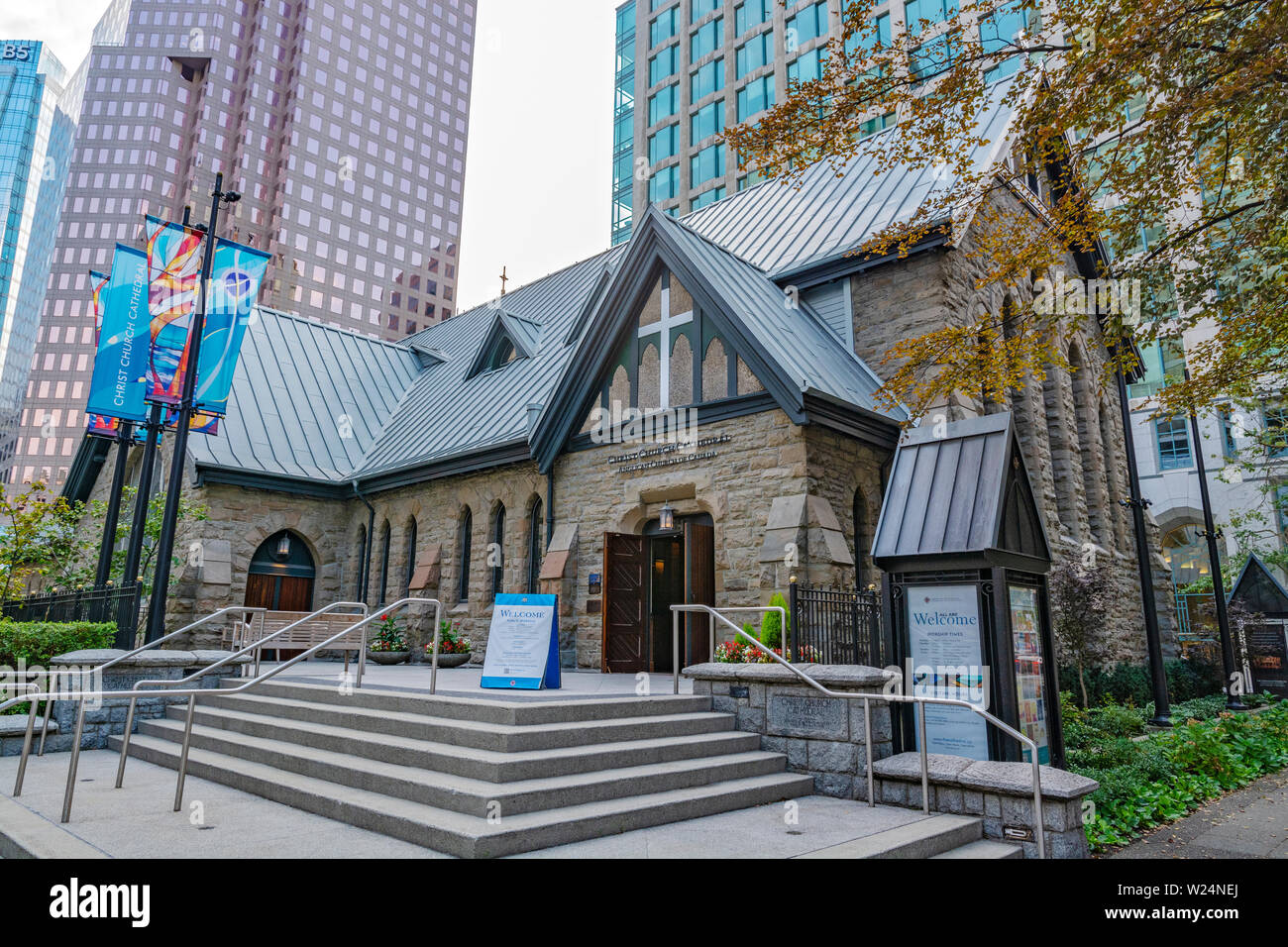 Canada, Colombie-Britannique, Vancouver, la cathédrale Christ Church, Église anglicane du Canada Banque D'Images