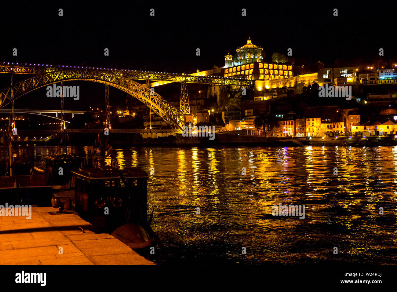 Cais da Ribeira, Porto, Portugal Banque D'Images