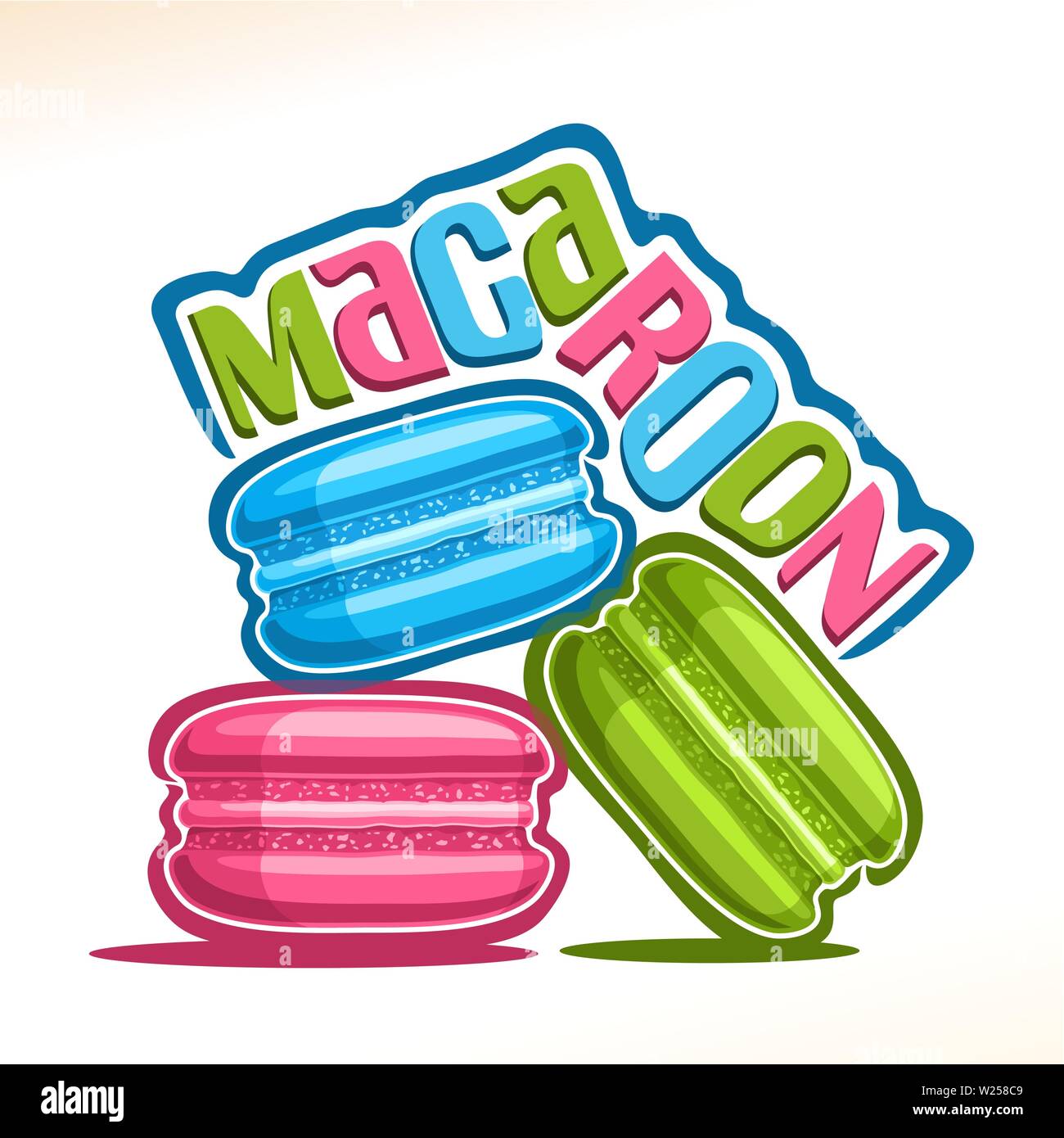 Logo Vector macaron pour Illustration de Vecteur