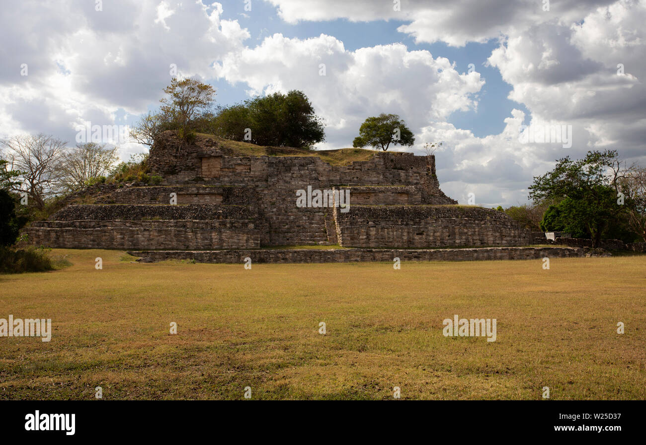 Ruines mayas dans la péninsule du Yucatan, Mexique Banque D'Images