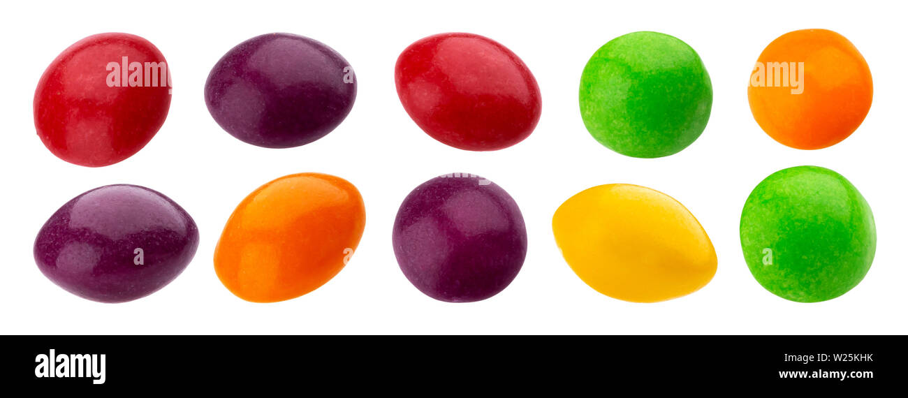 Multicolore et stick brillant jeu de dragee Banque D'Images