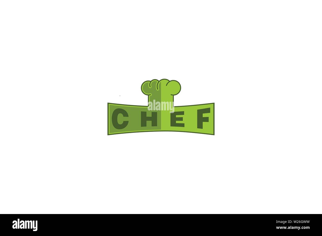 Chef Hat dessins de logos Inspiration isolé sur fond blanc Illustration de Vecteur