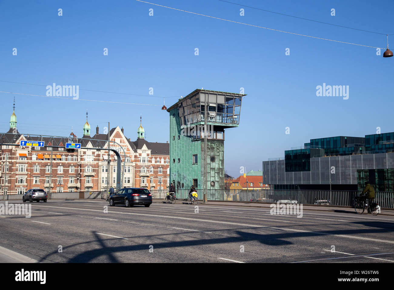 Pont Langebro à Copenhague, Danemark Banque D'Images