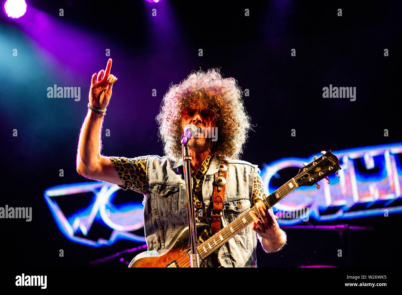 Grugliasco, Turin Italie 5 juillet 2019 Wolfmother live au Festival 2019 Gruvillage © Roberto Finizio / Alamy Banque D'Images