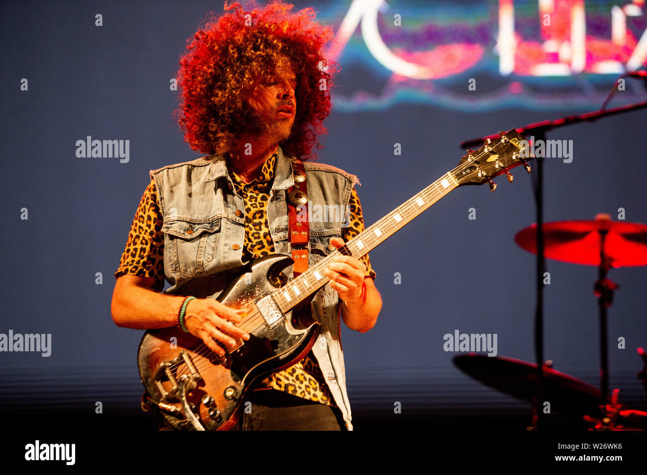 Grugliasco, Turin Italie 5 juillet 2019 Wolfmother live au Festival 2019 Gruvillage © Roberto Finizio / Alamy Banque D'Images