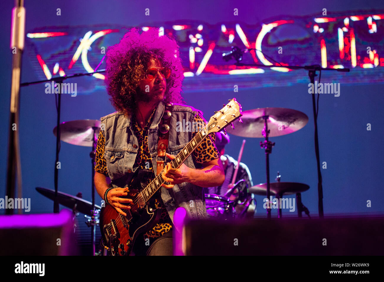Grugliasco, Turin Italie 5 juillet 2019 Wolfmother live au Festival 2019 Gruvillage © Roberto Finizio / Alamy Banque D'Images