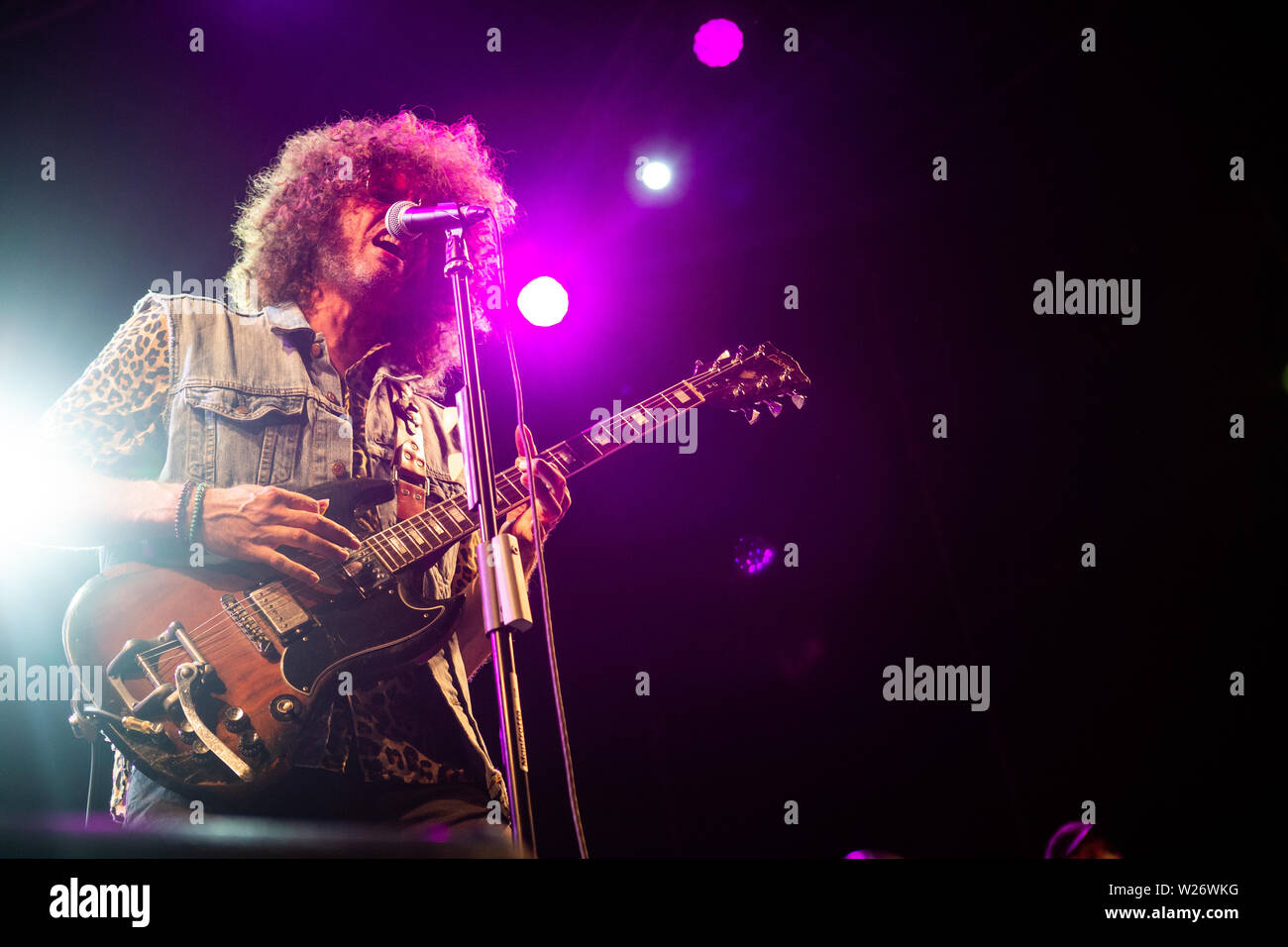 Grugliasco, Turin Italie 5 juillet 2019 Wolfmother live au Festival 2019 Gruvillage © Roberto Finizio / Alamy Banque D'Images
