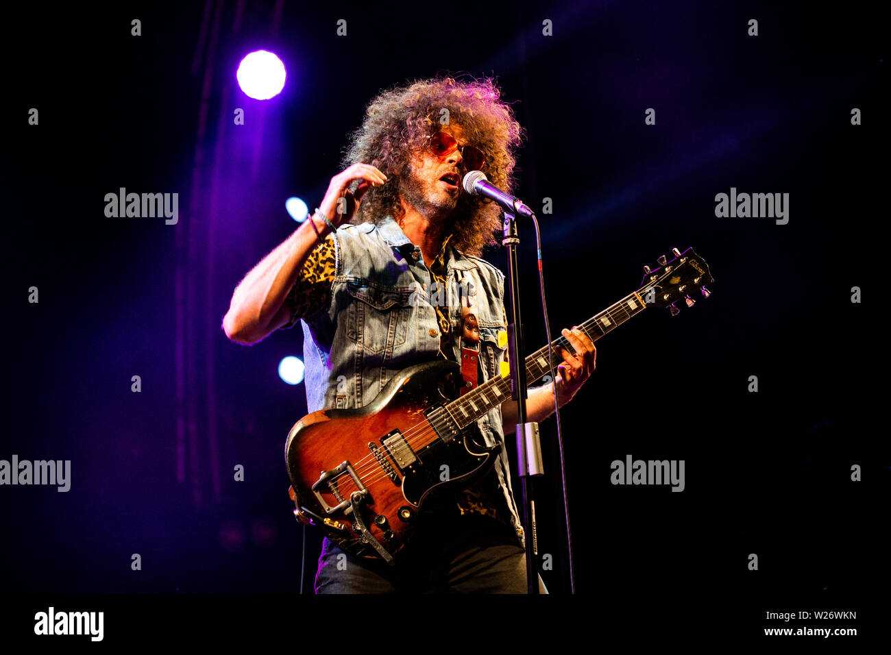 Grugliasco, Turin Italie 5 juillet 2019 Wolfmother live au Festival 2019 Gruvillage © Roberto Finizio / Alamy Banque D'Images