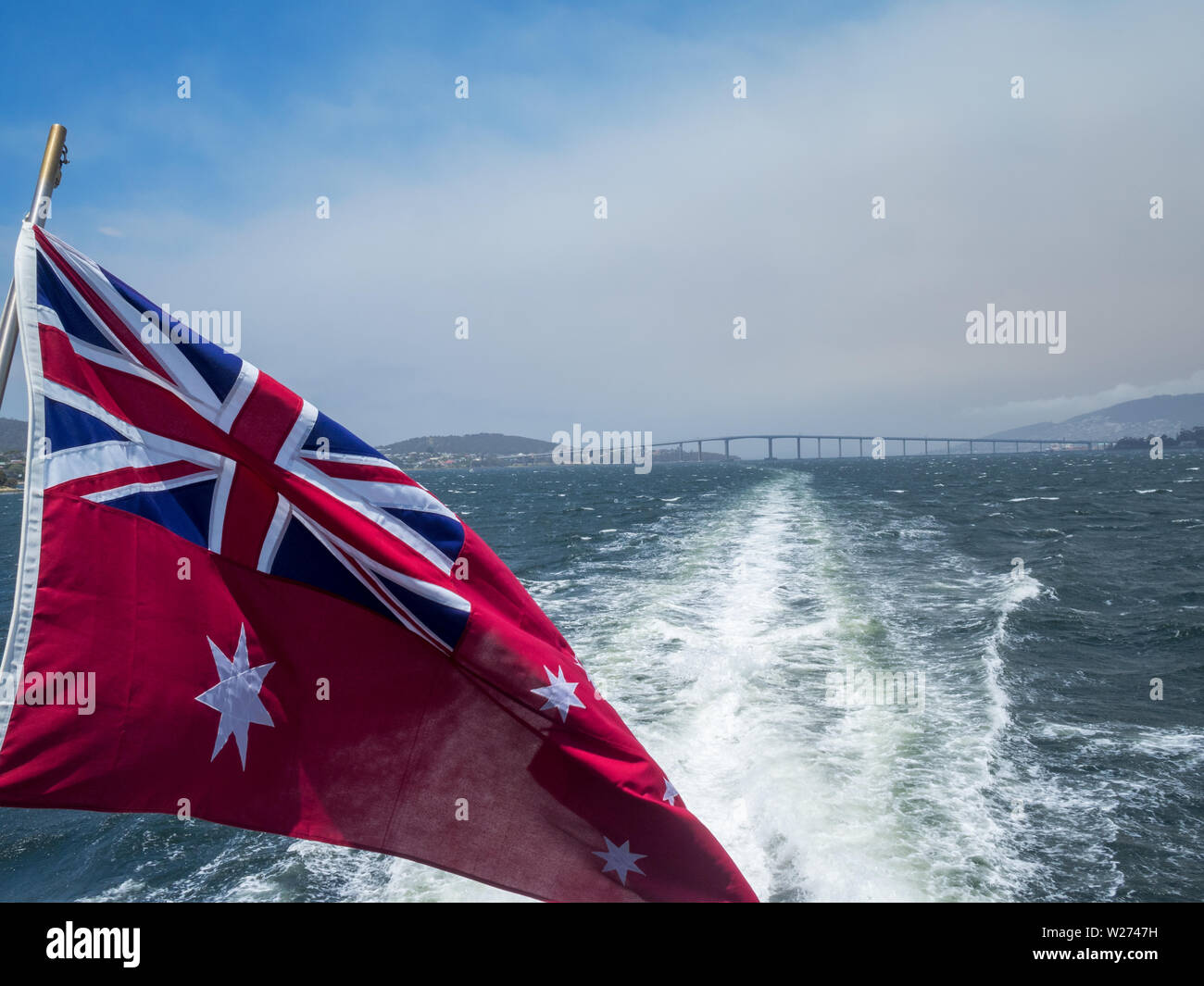 Drapeau rouge de l'Australie Banque D'Images